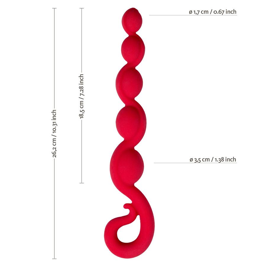 Bendy Beads Red By Fun Factory Anal Sex Toys Fun Factory Australia